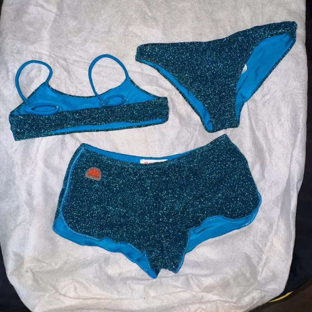 SUNDEK Girl Lurex Bikini SWIM SET